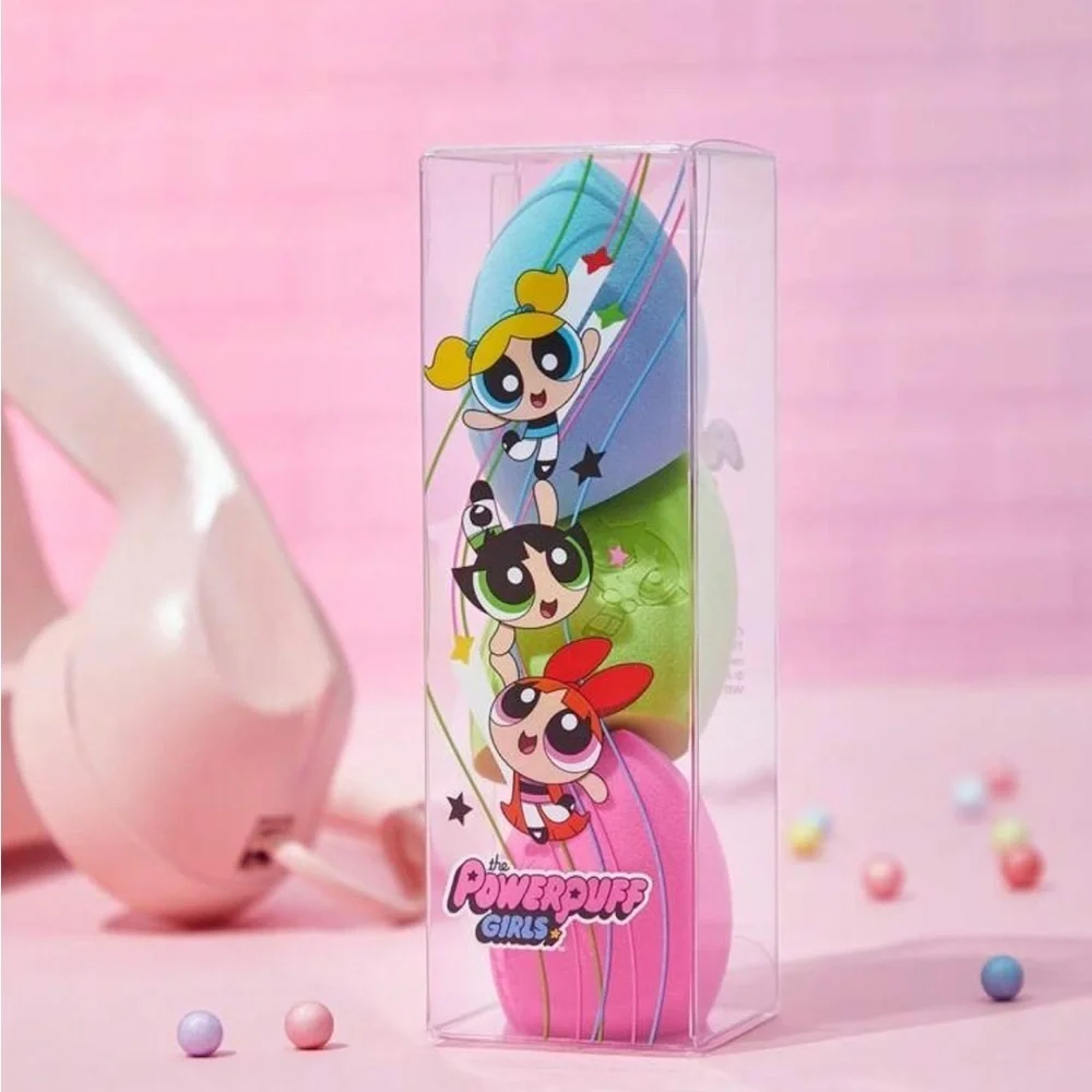 The Powerpuff Girls 3pcs Set Blossom, Bubbles, Buttercups makeup Sponge Set